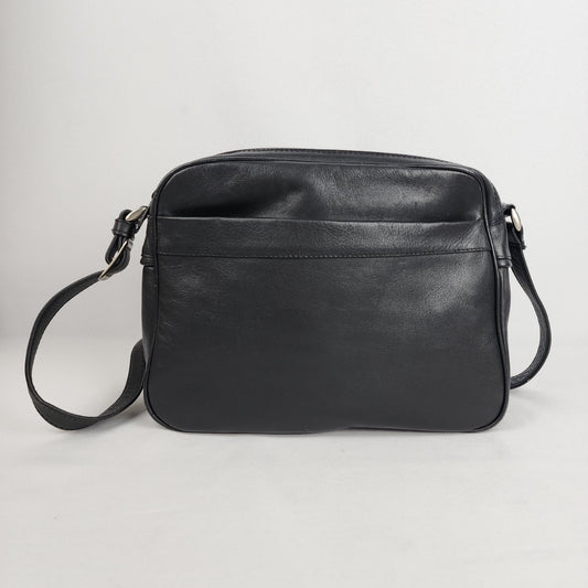 Derek Alexander Black Leather Crossbody Purse