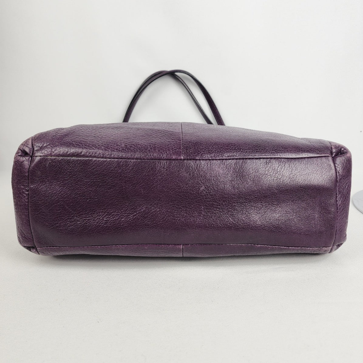 Coach Purple Leather 3 Section Purse