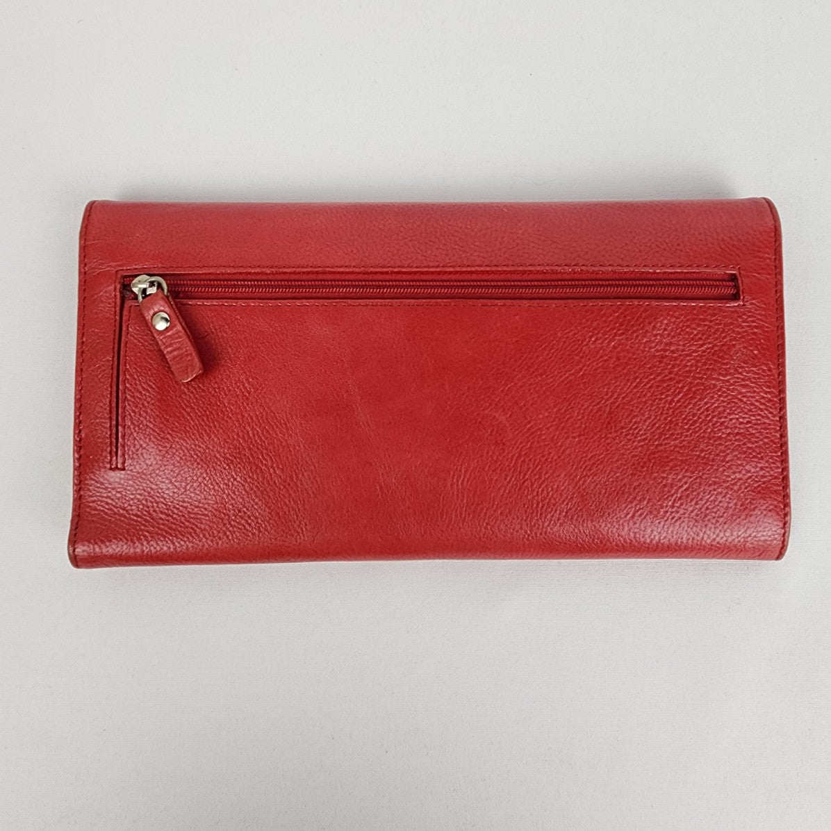 Danier Red Leather Travel Wallet