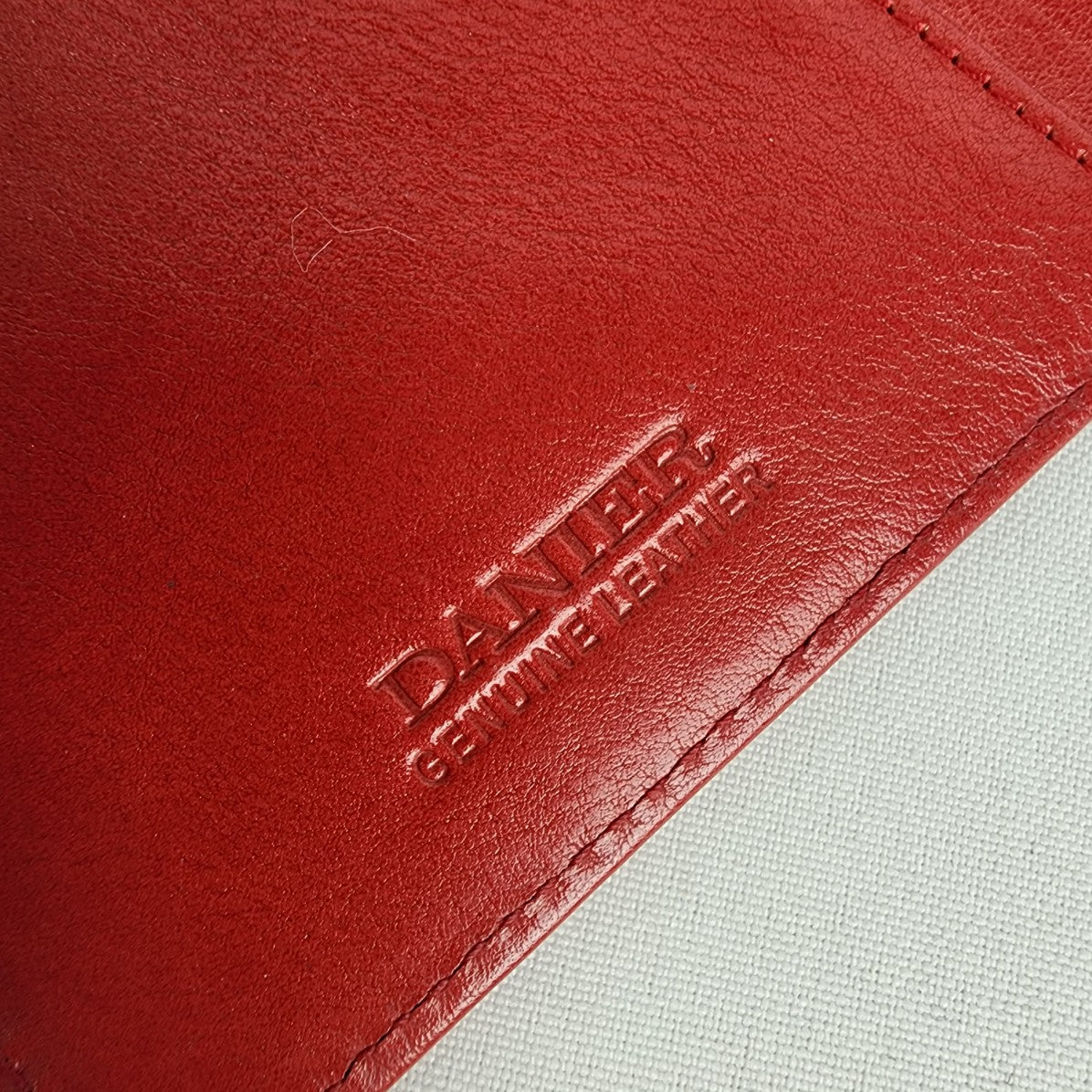 Danier Red Leather Travel Wallet