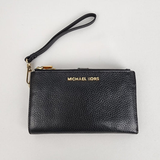 Michael Kors Black Leather Fold Wallet