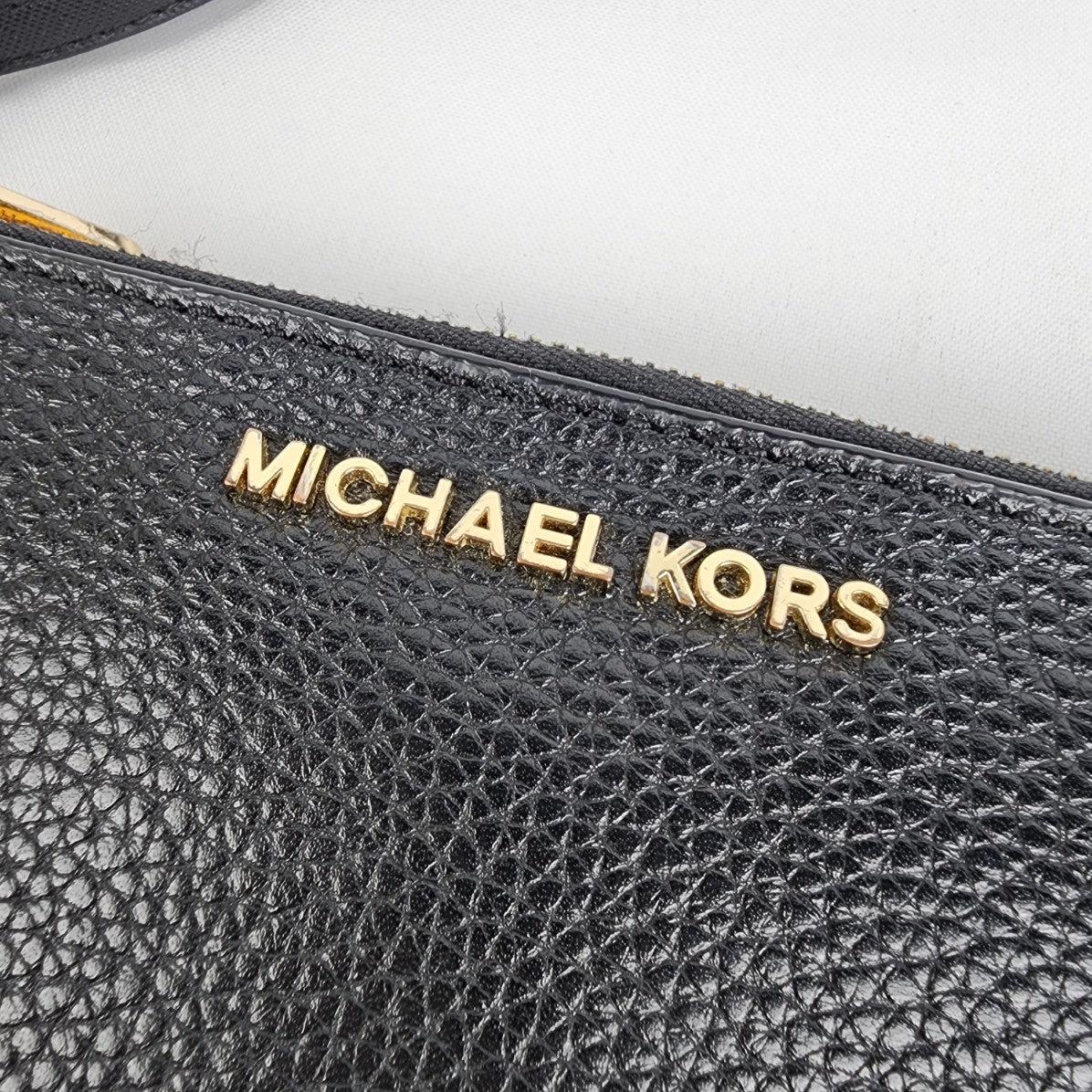 Michael Kors Black Leather Fold Wallet