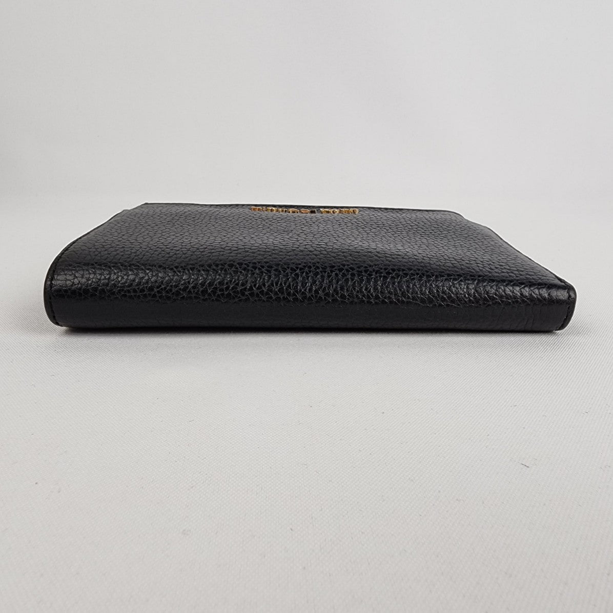 Michael Kors Black Leather Fold Wallet