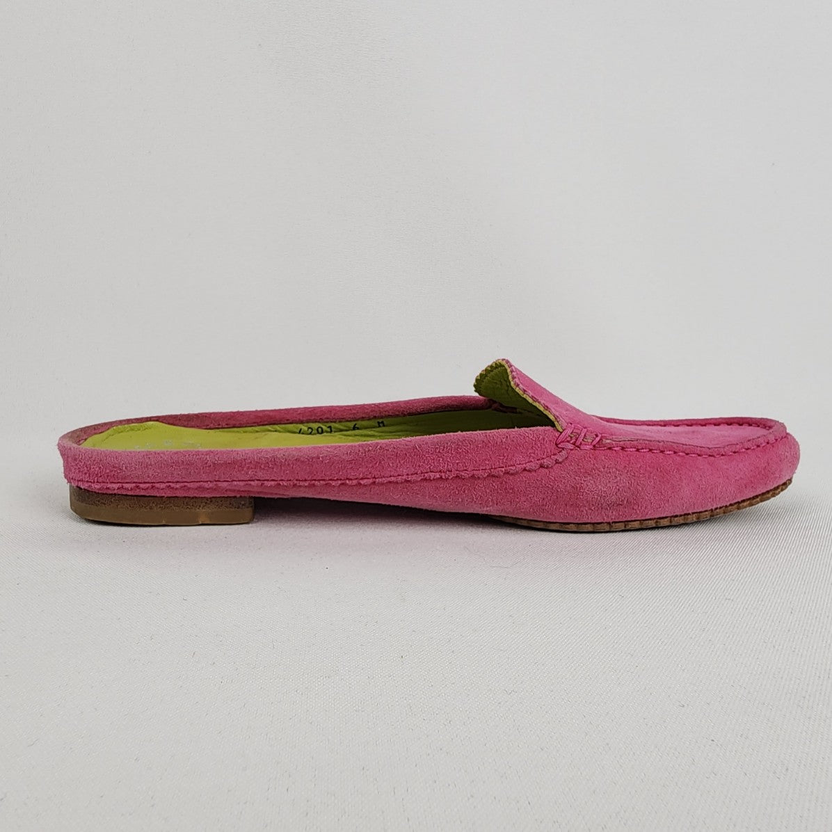 Fieramosca & Co Pink Suede Slip On Mule Shoes Size 6