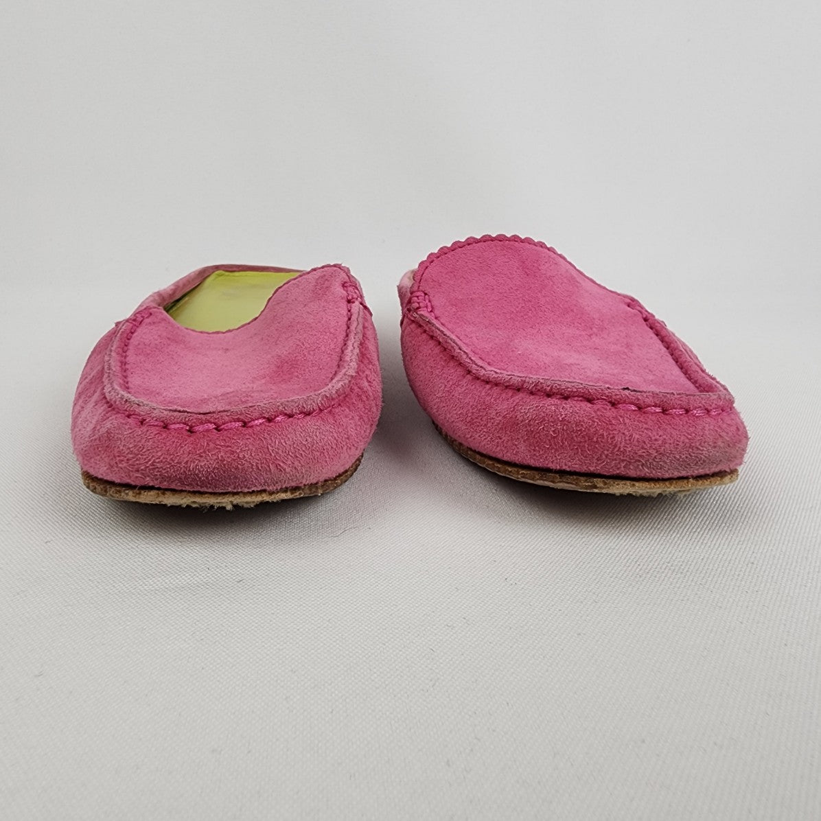 Fieramosca & Co Pink Suede Slip On Mule Shoes Size 6