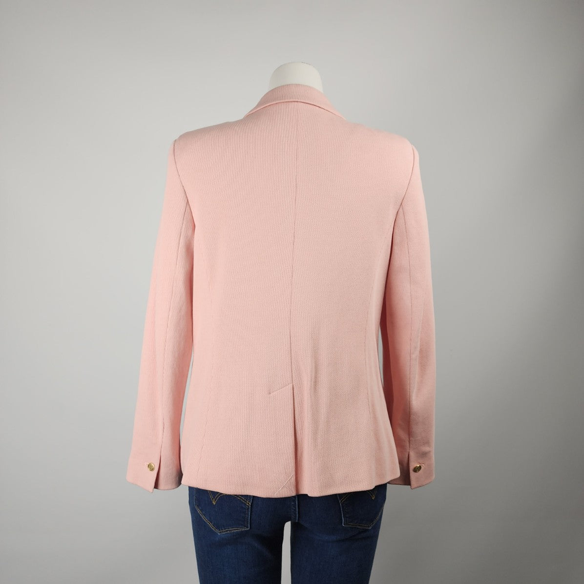 Talbots Pink Cotton Two Button Blazer Size 12