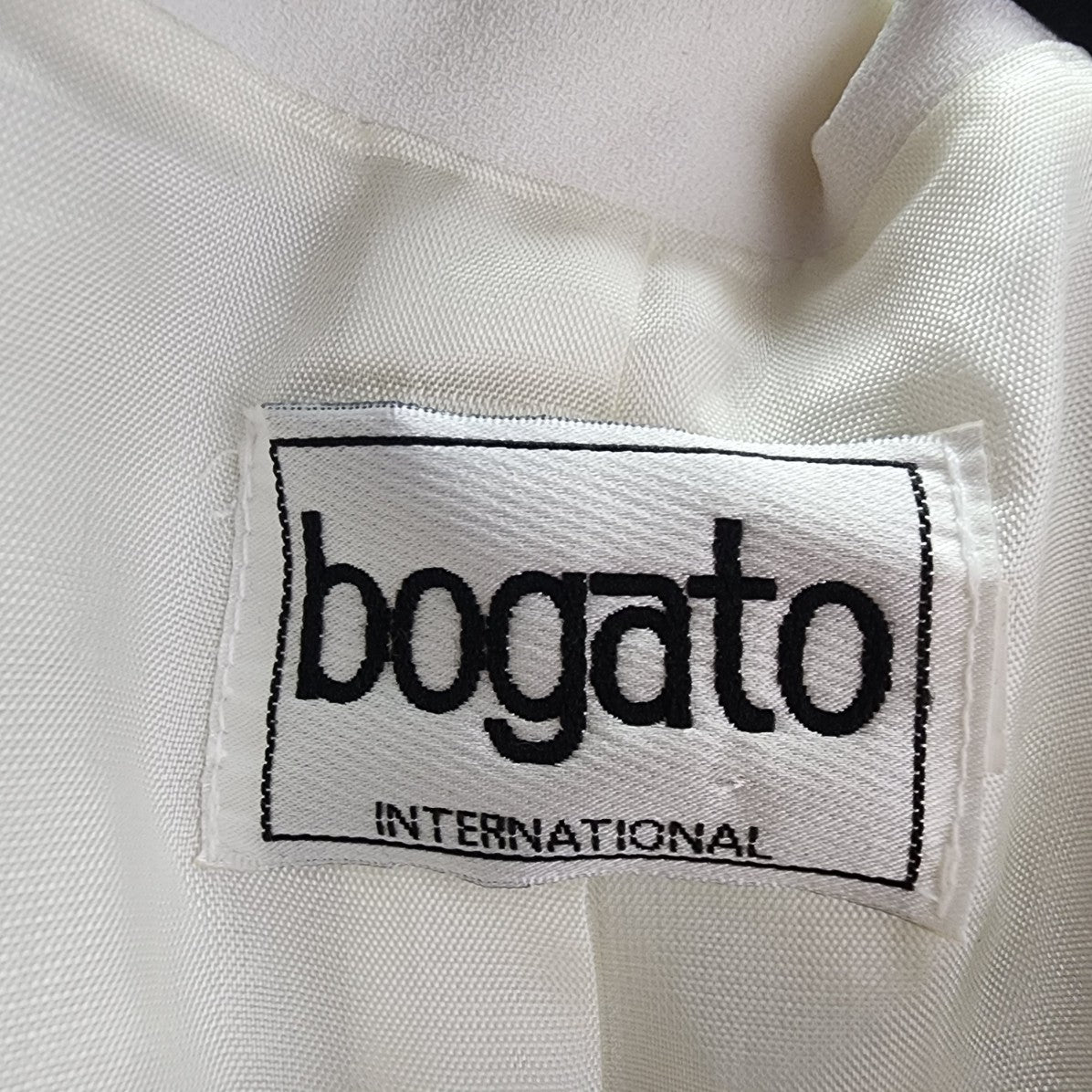 Vintage Bogato White One Button Blazer Size L