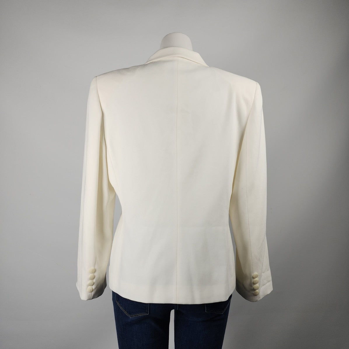 Vintage Bogato White One Button Blazer Size L