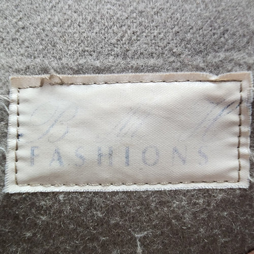 Vintage BMH Fashions Taupe Wool Cape Jacket Onesize