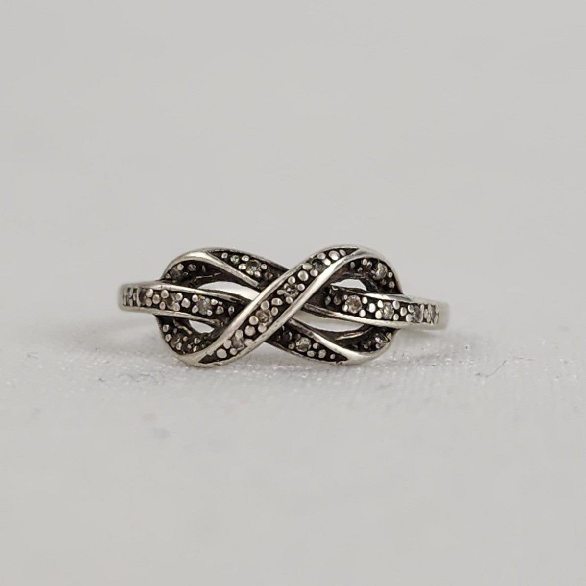 EMD 925 Sterling Silver Infinity Ring Size 6.5