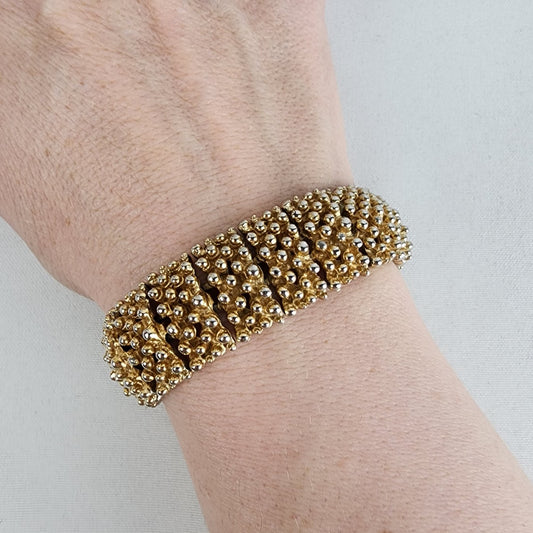 Vintage Sarah Cov Gold Tone Link Bracelet