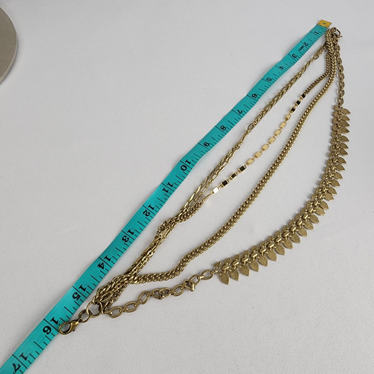 Stella & Dot Matt Gold Sutton Layered Necklace