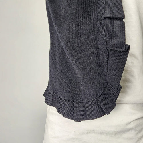 INC International Concepts Black Knit Short Sleeve Cardigan Size L/XL
