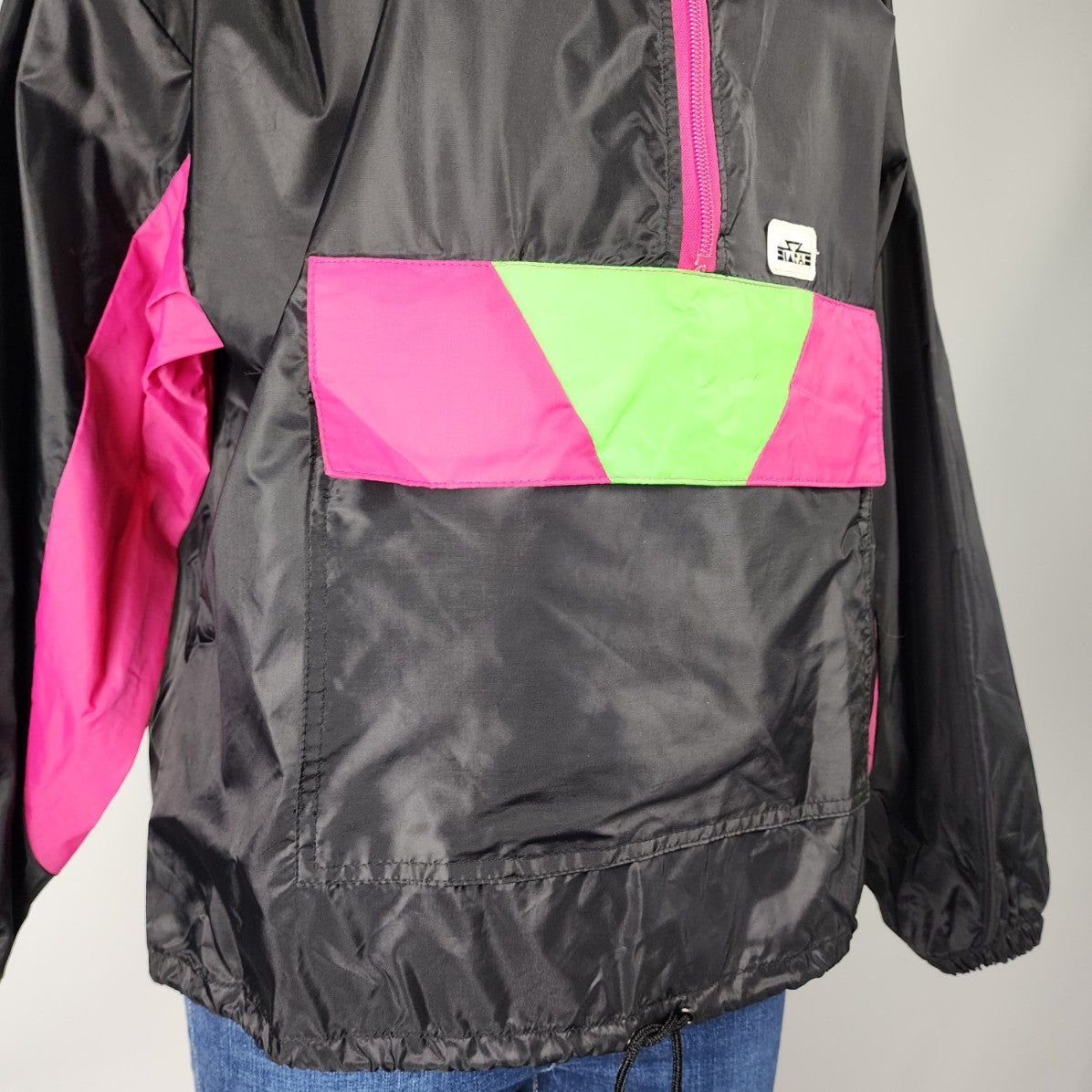 Retro 90s Siaras Sun Ice Neon Nylon Jacket Size S/M