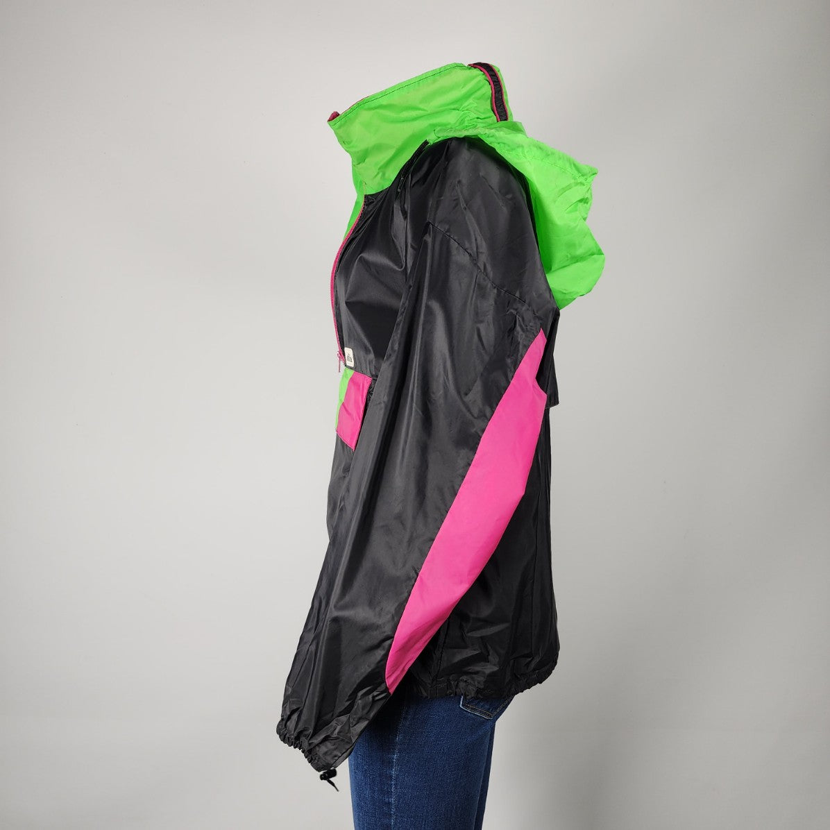 Retro 90s Siaras Sun Ice Neon Nylon Jacket Size S/M