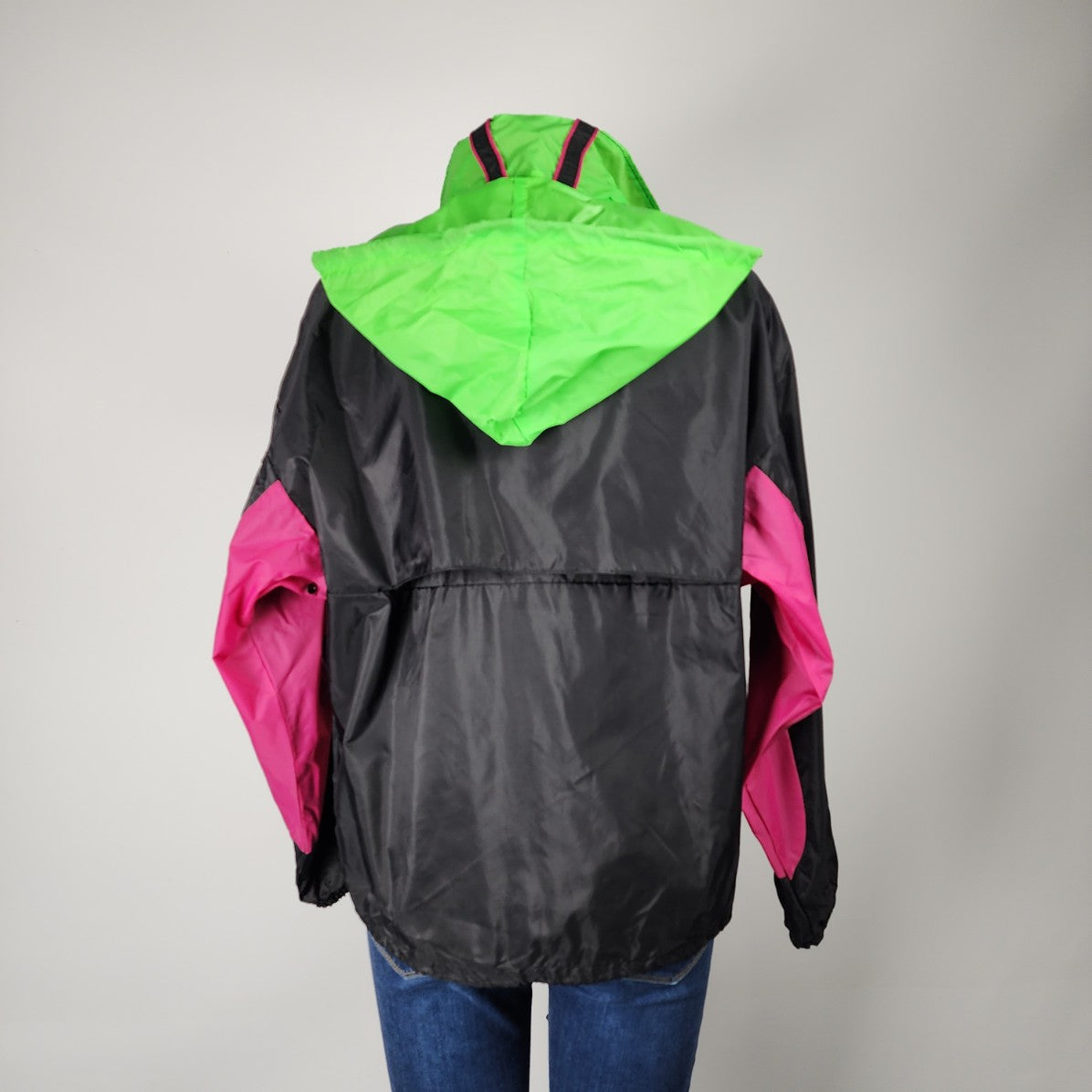 Retro 90s Siaras Sun Ice Neon Nylon Jacket Size S/M