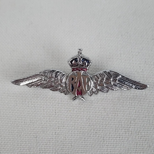 Vintage Royal Air Force RAF Wings Sweetheart Brooch