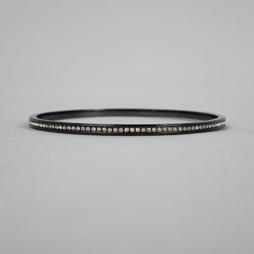 Lia Sophia Black Crystal Stud Bangle Bracelet
