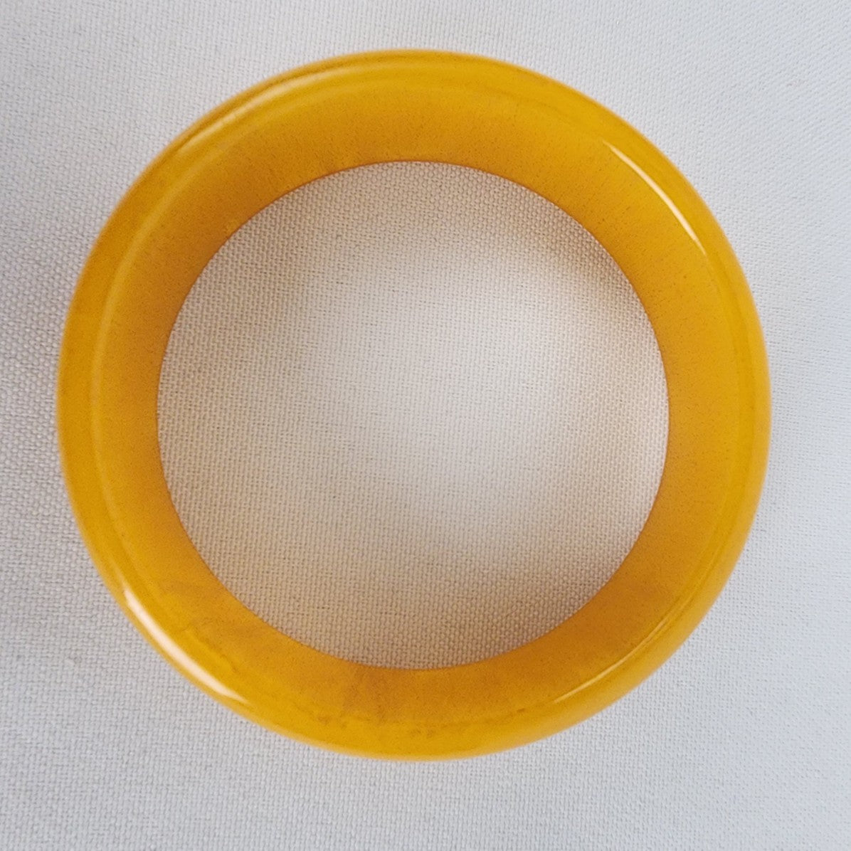 Vintage Yellow Bangle Bracelet