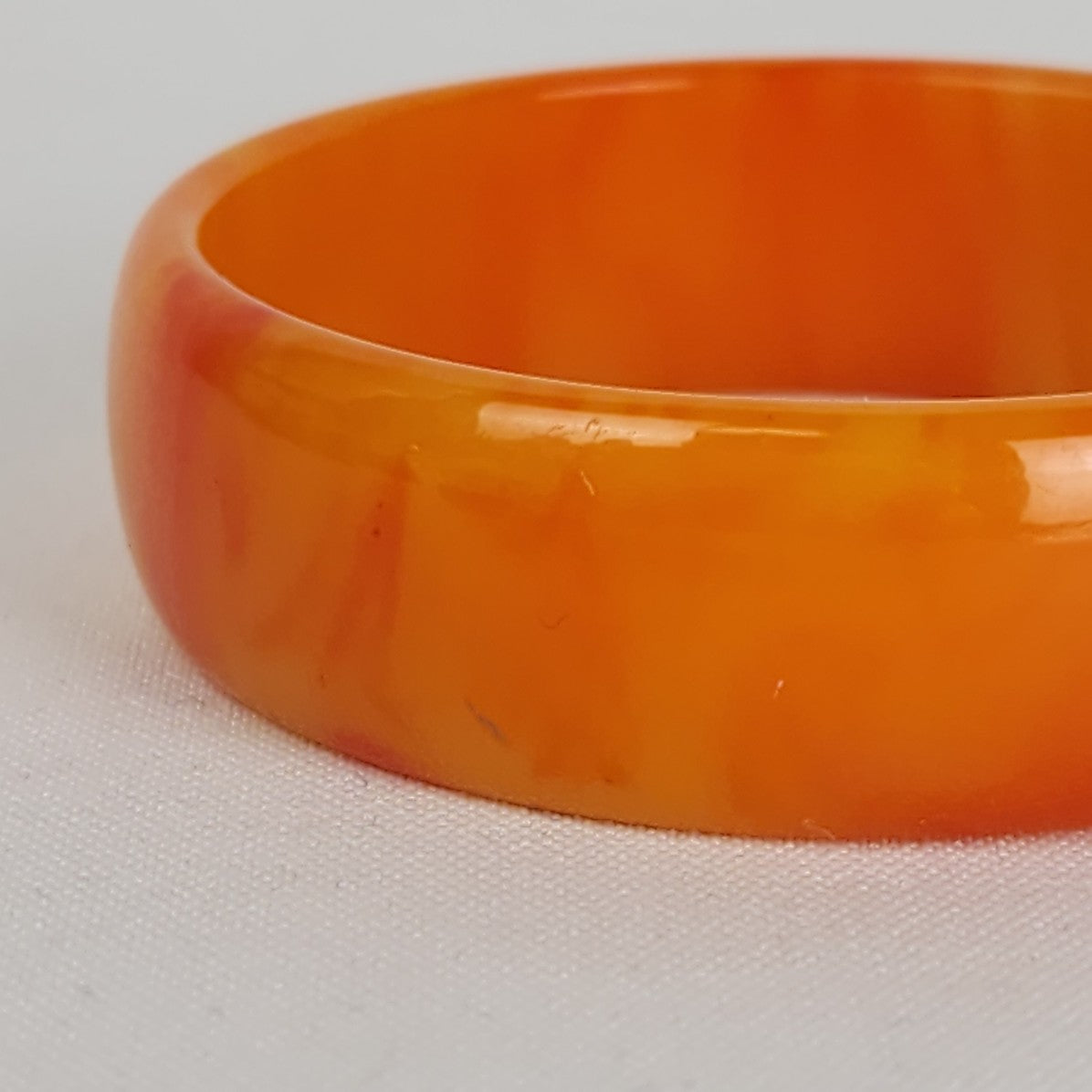 Vintage Orange Bangle Bracelet