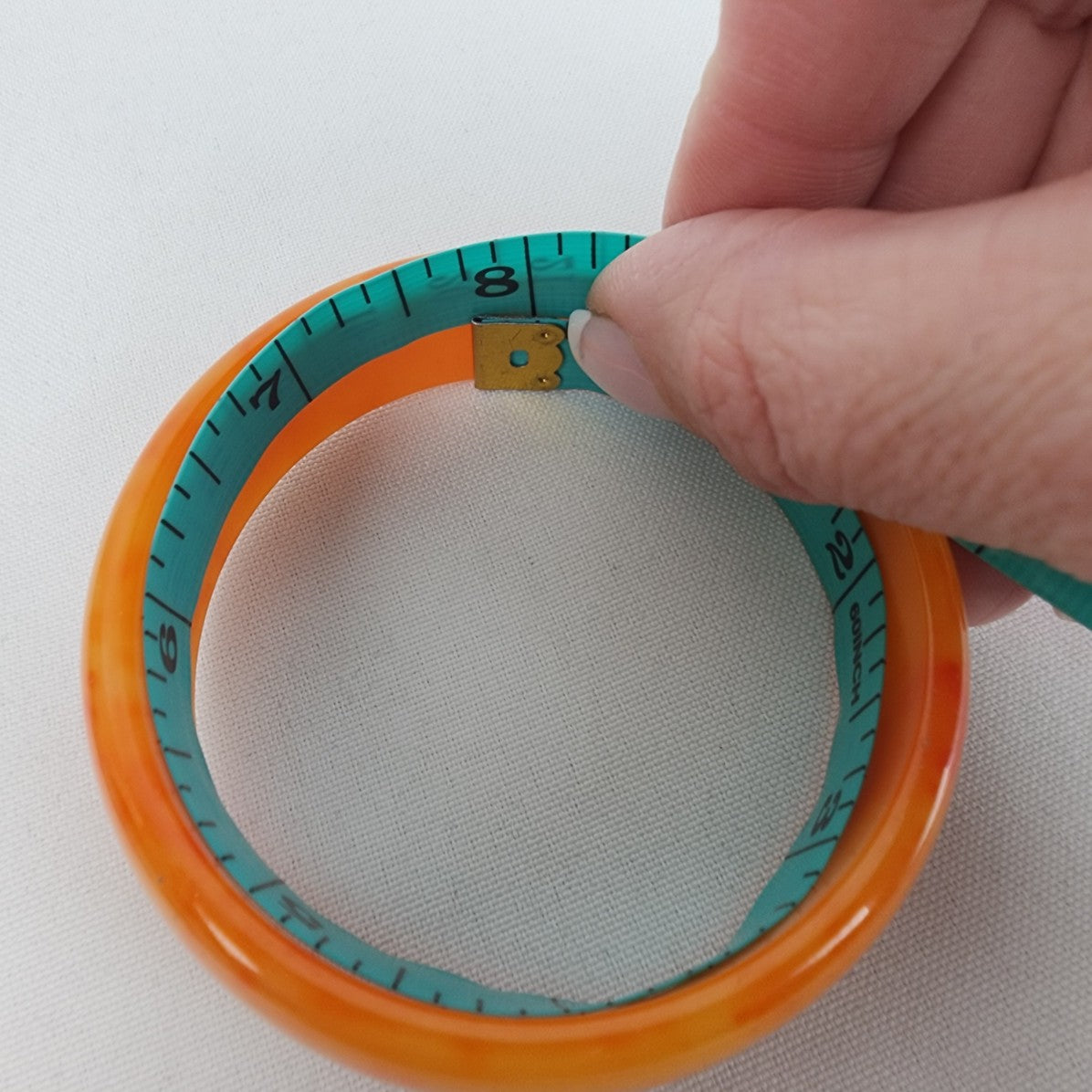 Vintage Orange Bangle Bracelet