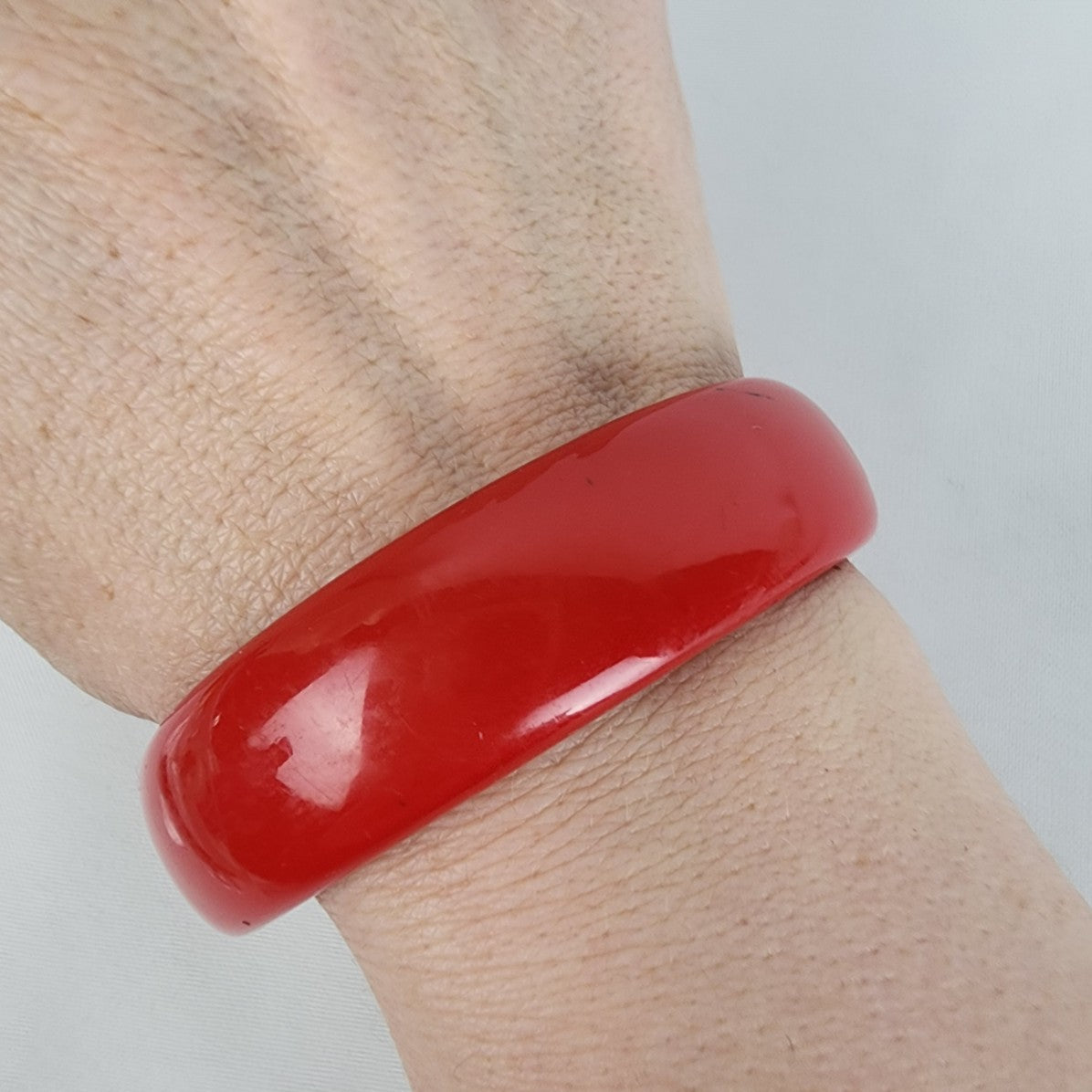 Vintage Red Bangle Bracelet