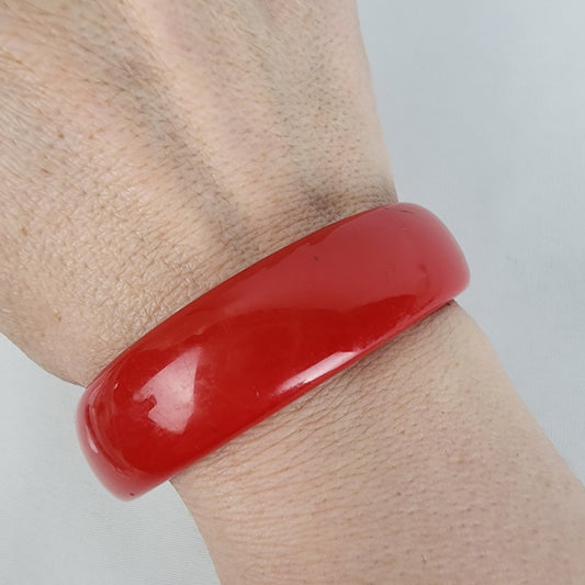 Vintage Red Bangle Bracelet