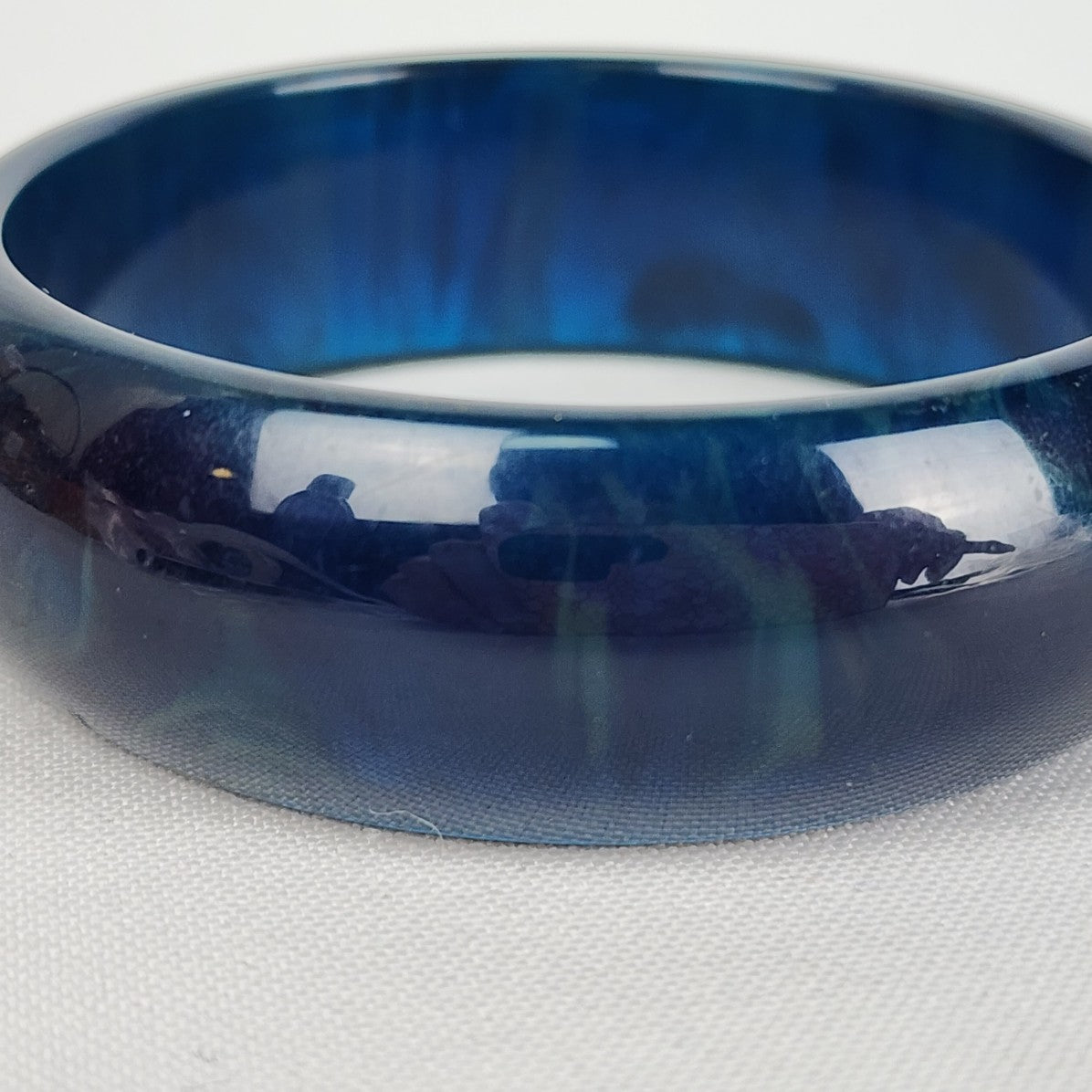 Vintage Blue Bangle Bracelet