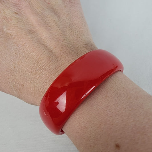 Vintage Red Bangle Bracelet