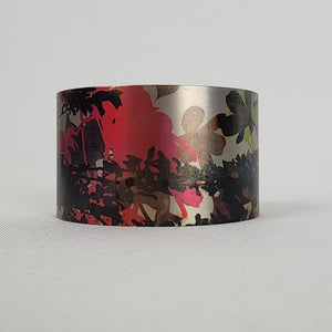 Tattooed Steel Flora Flora Cuff Bracelet