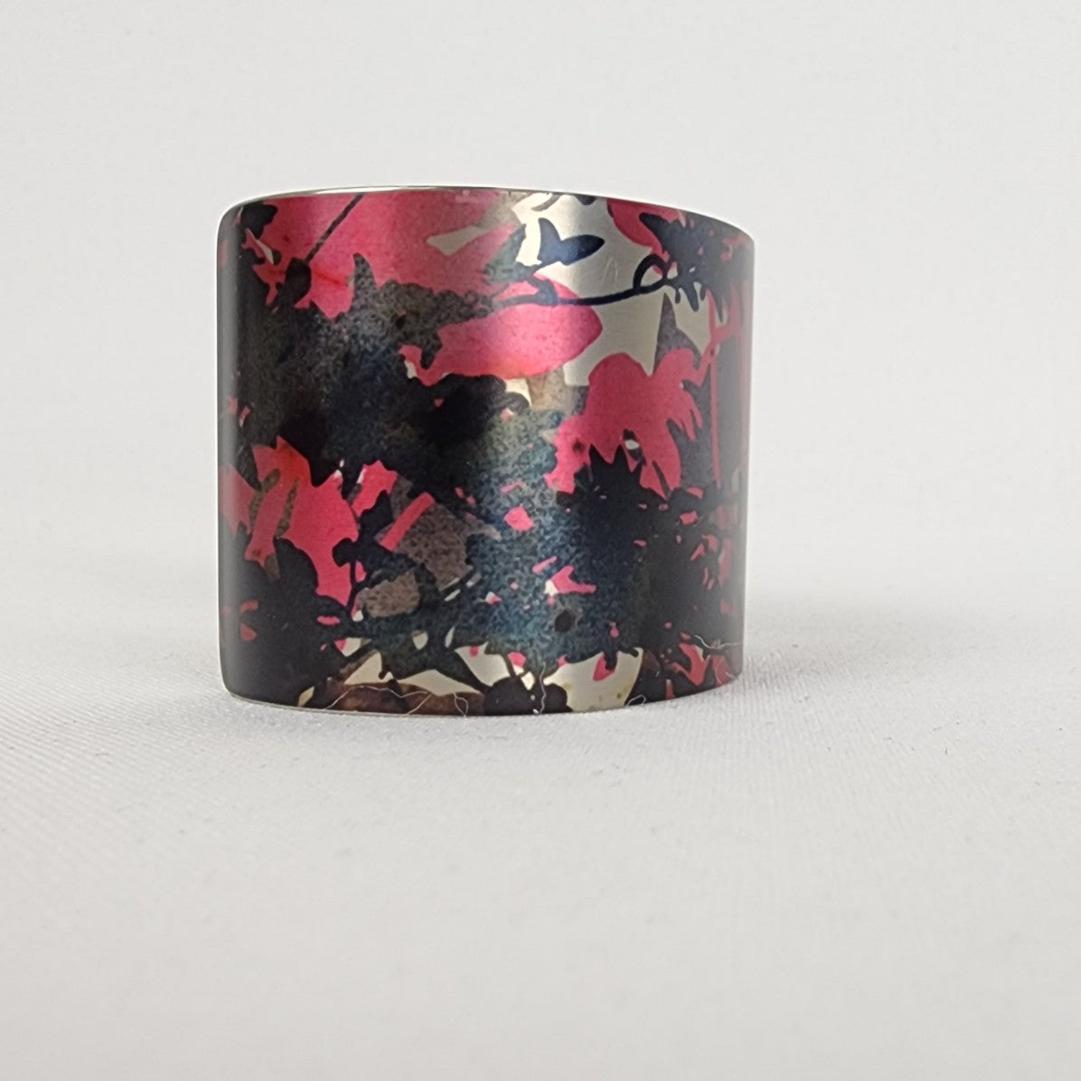 Tattooed Steel Flora Flora Cuff Bracelet