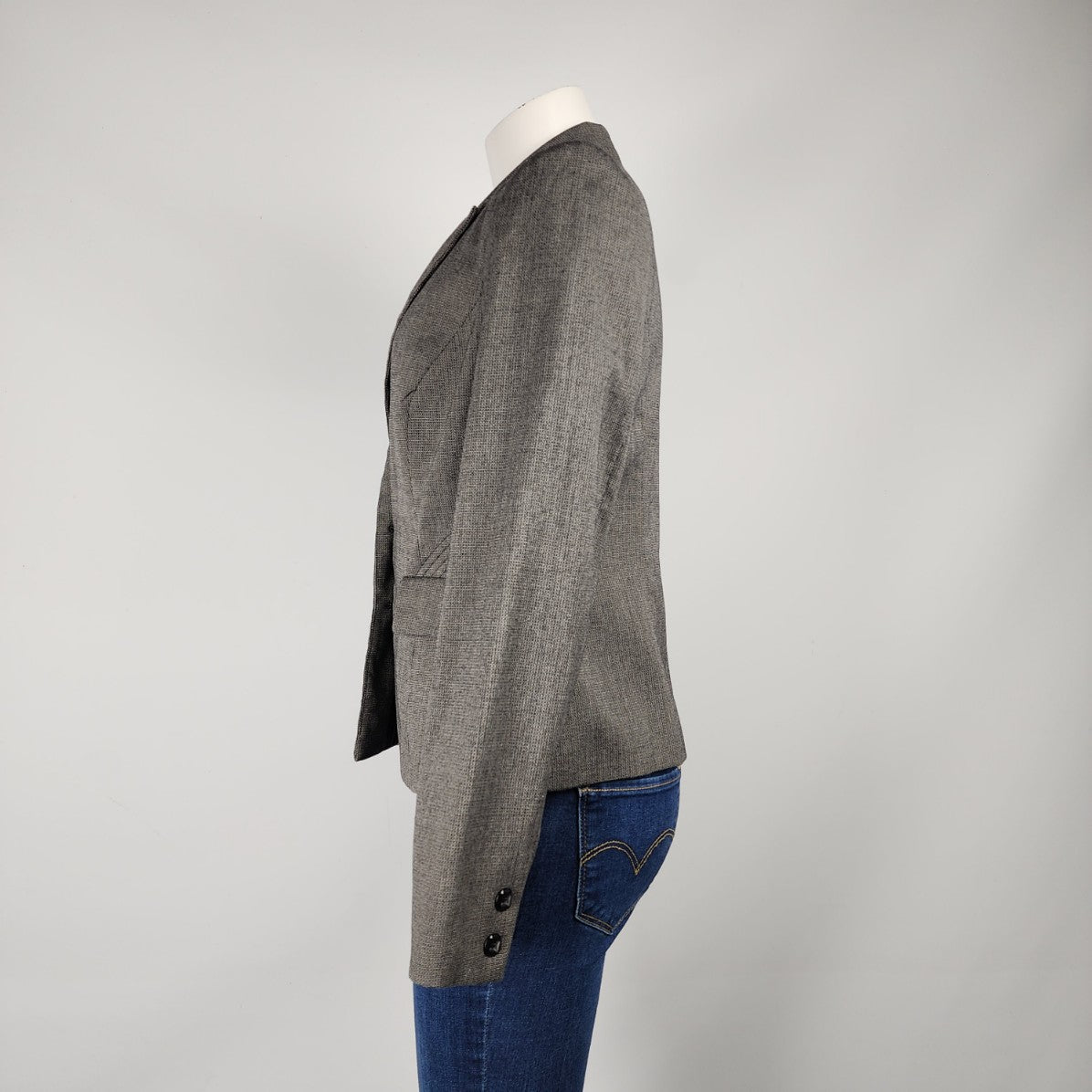 Suzy Shier Grey Two Button Blazer Size 11/12