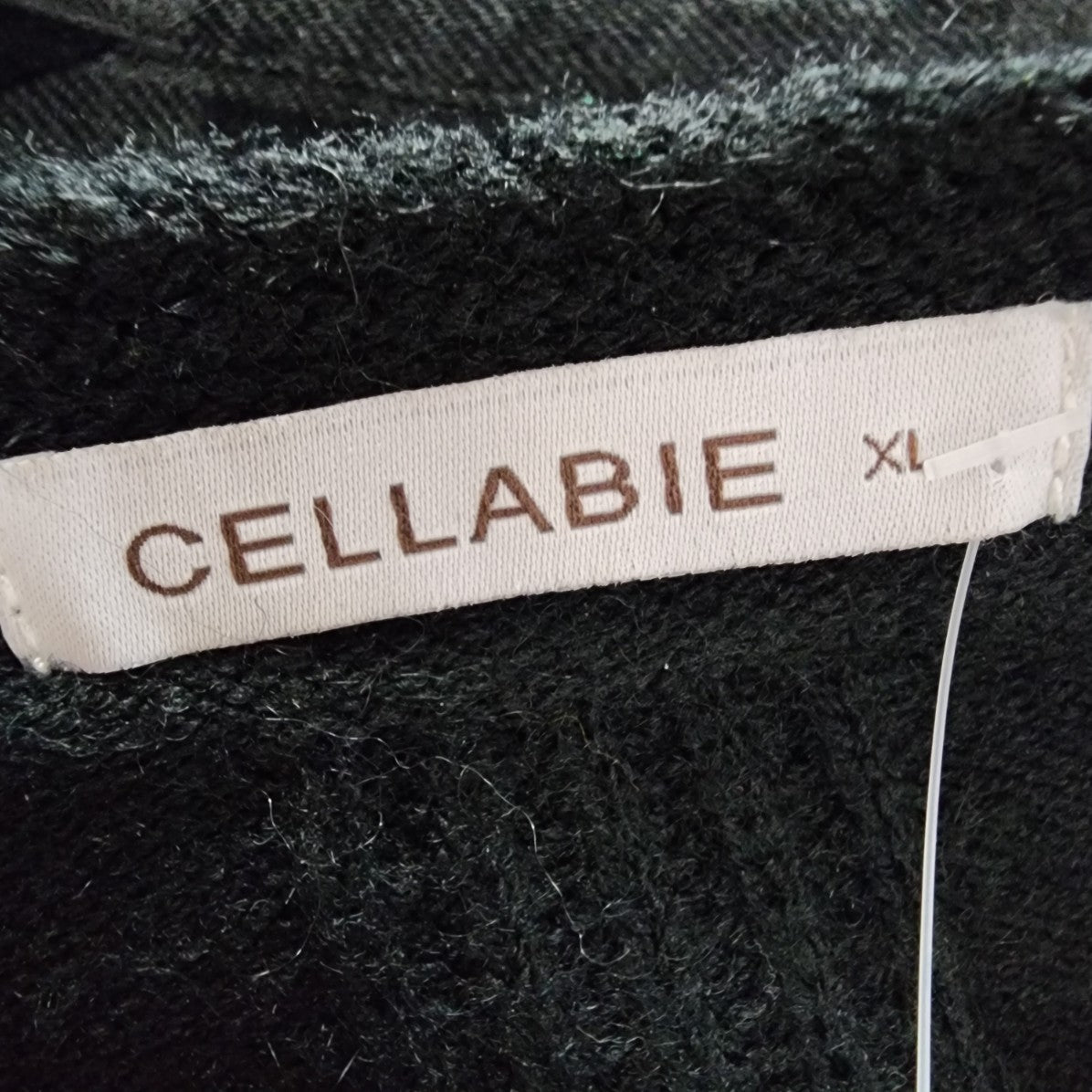 Cellabie Black Knit V Neck Sweater Vest Size XL