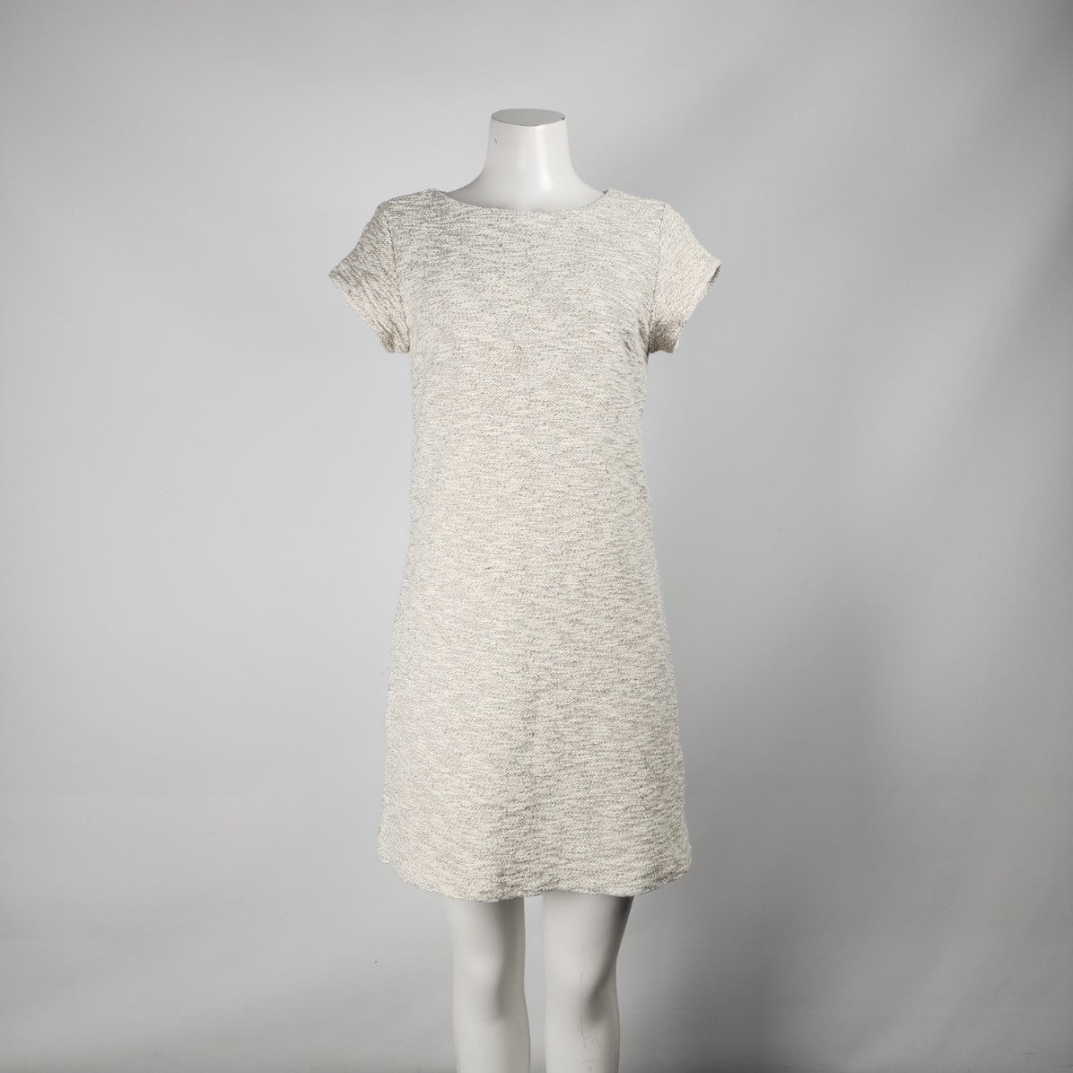 Banana Republic Cream Knit Cotton Shift Dress Size 4