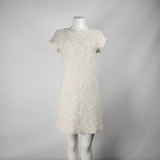 Banana Republic Cream Knit Cotton Shift Dress Size 4