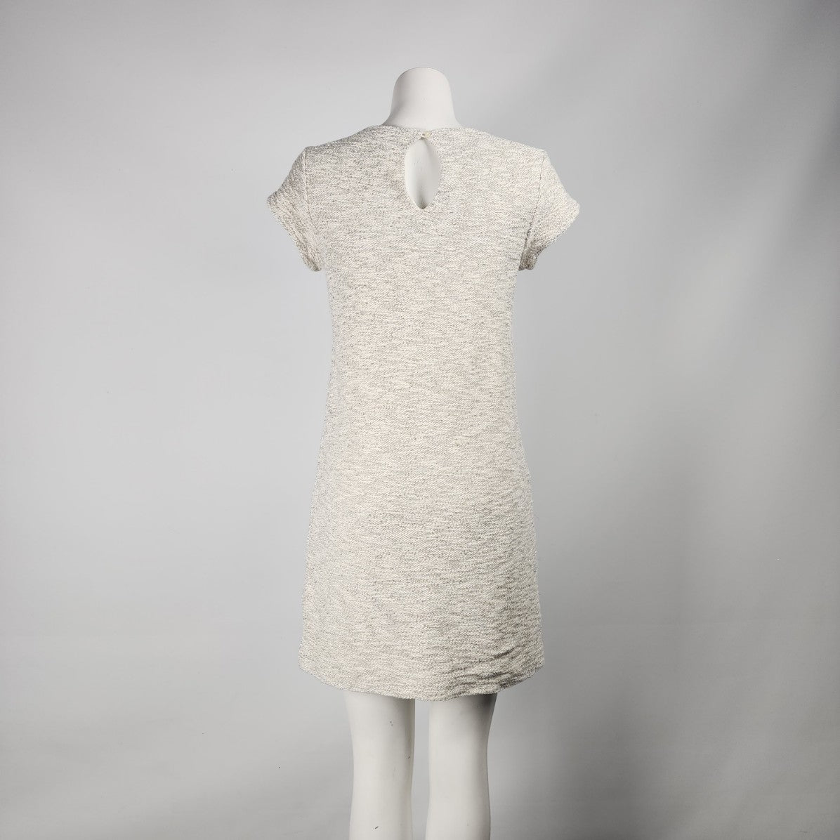 Banana Republic Cream Knit Cotton Shift Dress Size 4