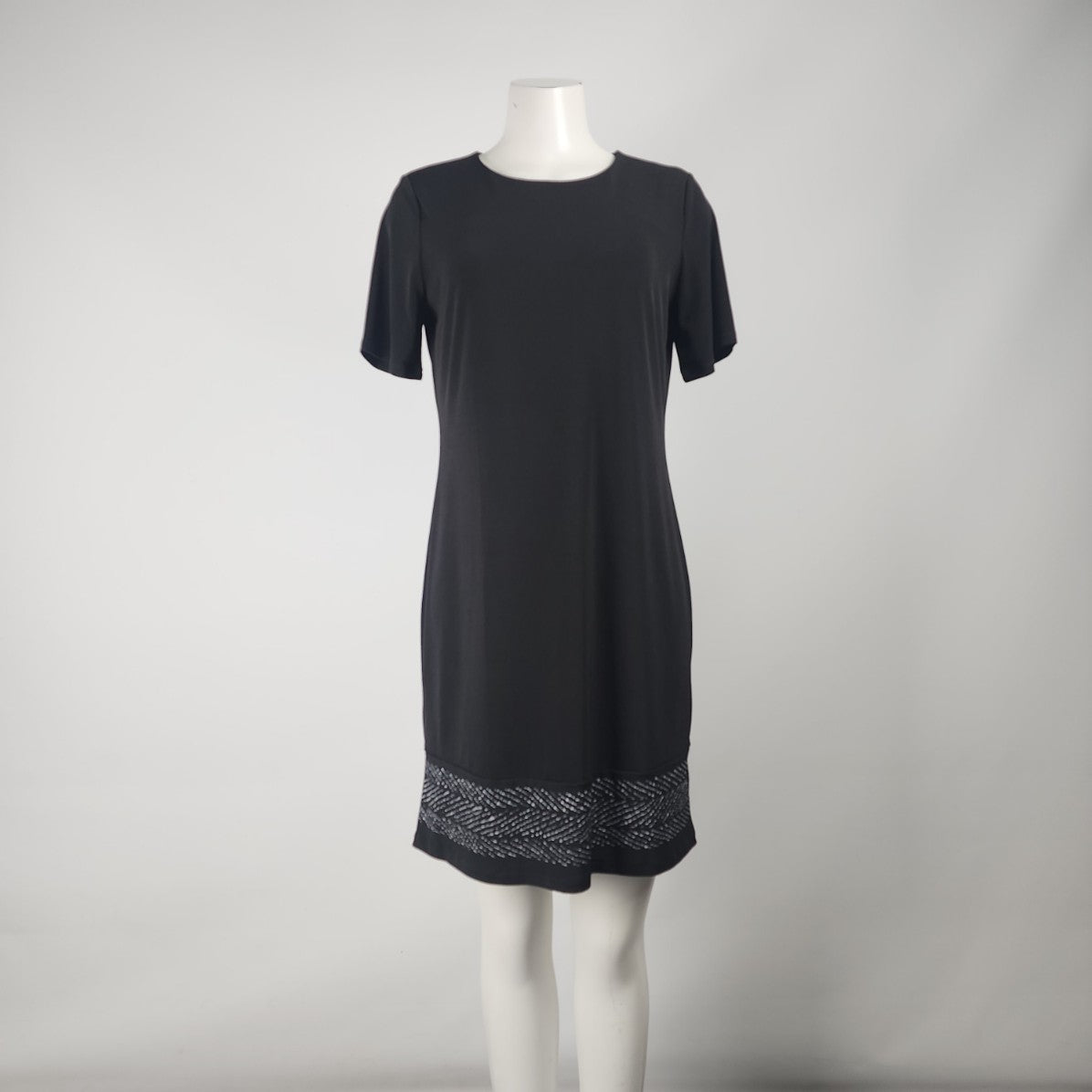 Michael Kors Black Jersey Mini Dress Size M