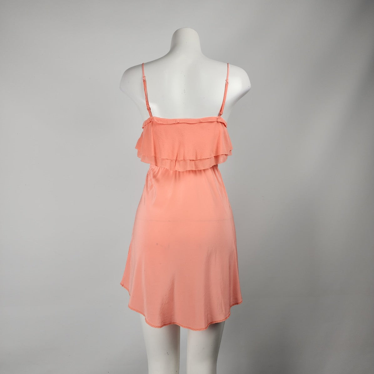 Aritzia Wilfred Emmanuelle Silk Peach Dress Size XS