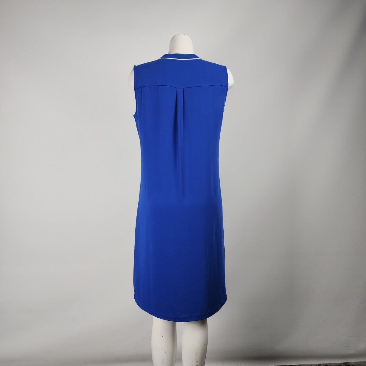 Calvin Klein Blue Button Front Sleeveless Dress Size 10