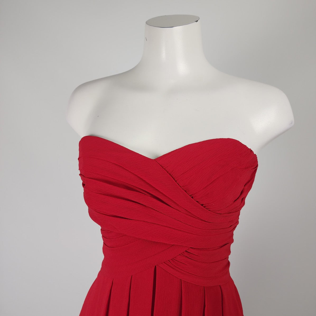 Davids Bridal Red Mini Bridesmaids Evening Dress Size 6