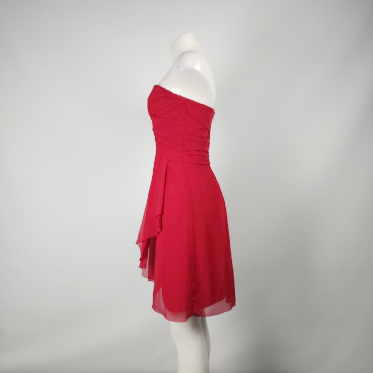 Davids Bridal Red Mini Bridesmaids Evening Dress Size 6