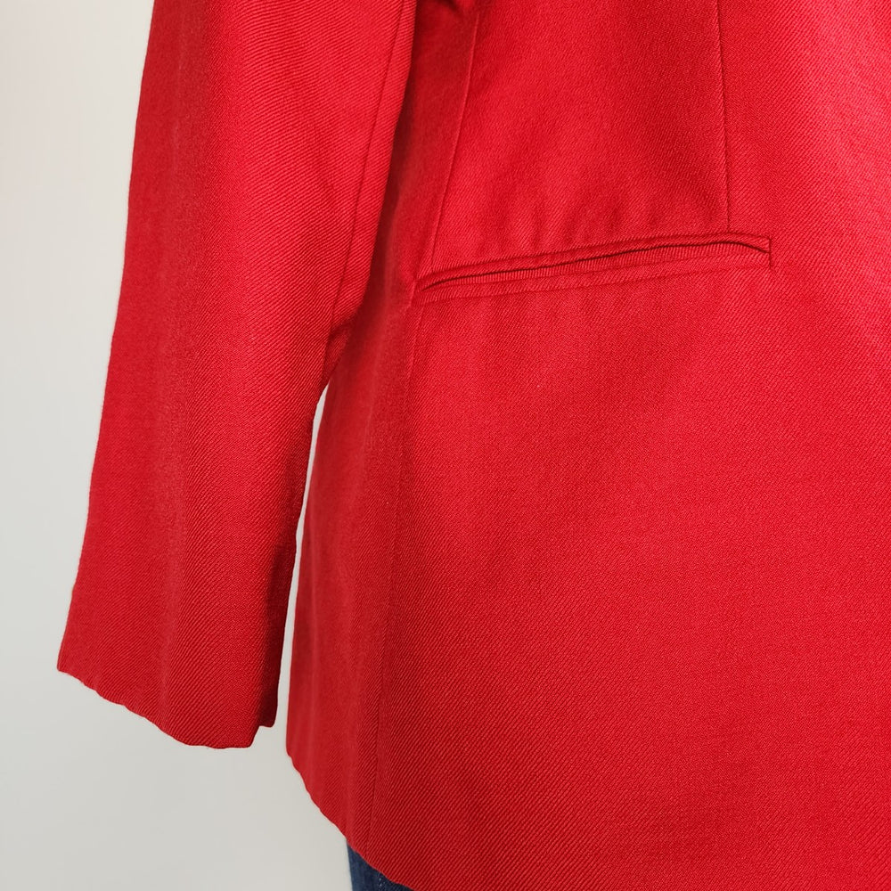 Vintage Mr. Max & Melanie Lyne Red Wool Blazer Size 12