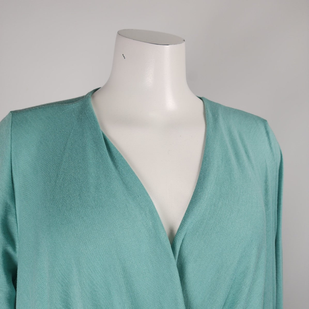 Vera Moda Mint Green Knit Crossover Top Size L