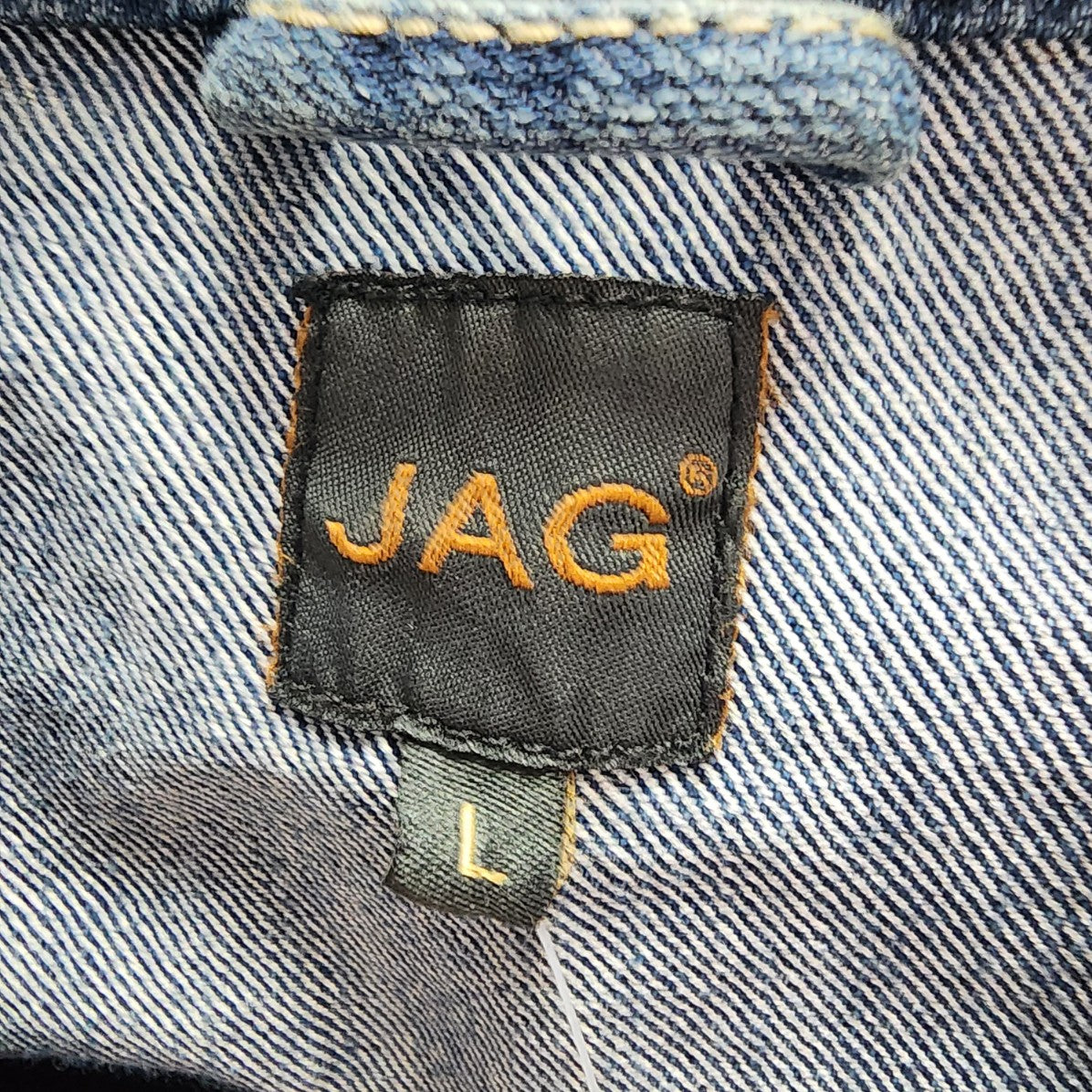 Jag Blue Cotton Denim Vest Size L