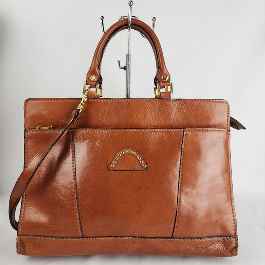 Vintage Innovare Brown Leather Briefcase