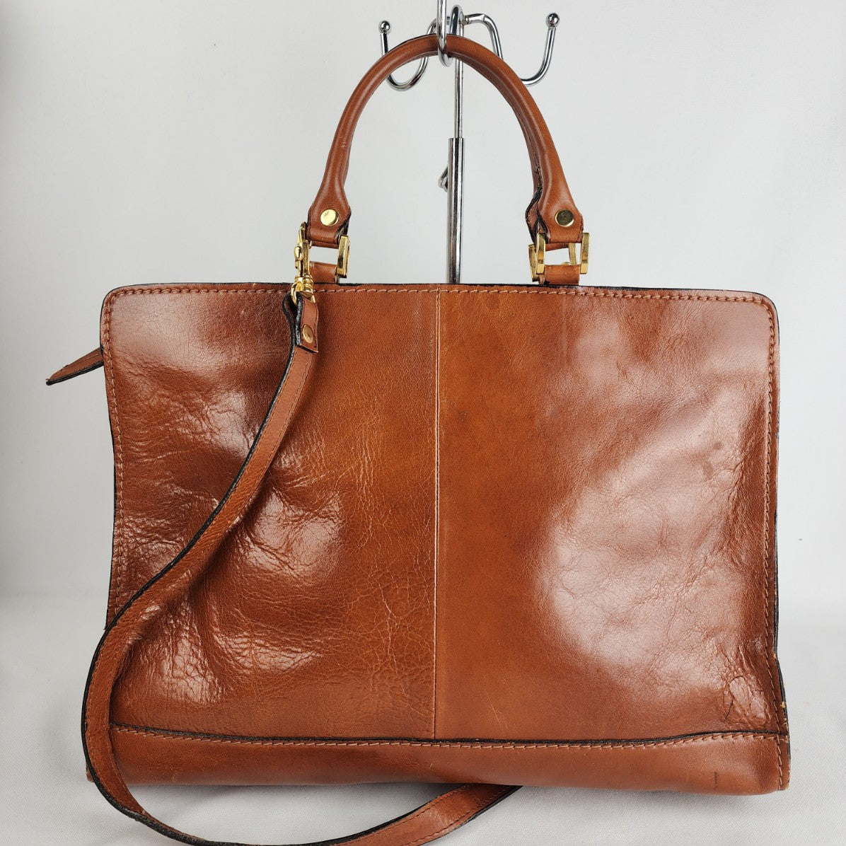 Vintage Innovare Brown Leather Briefcase