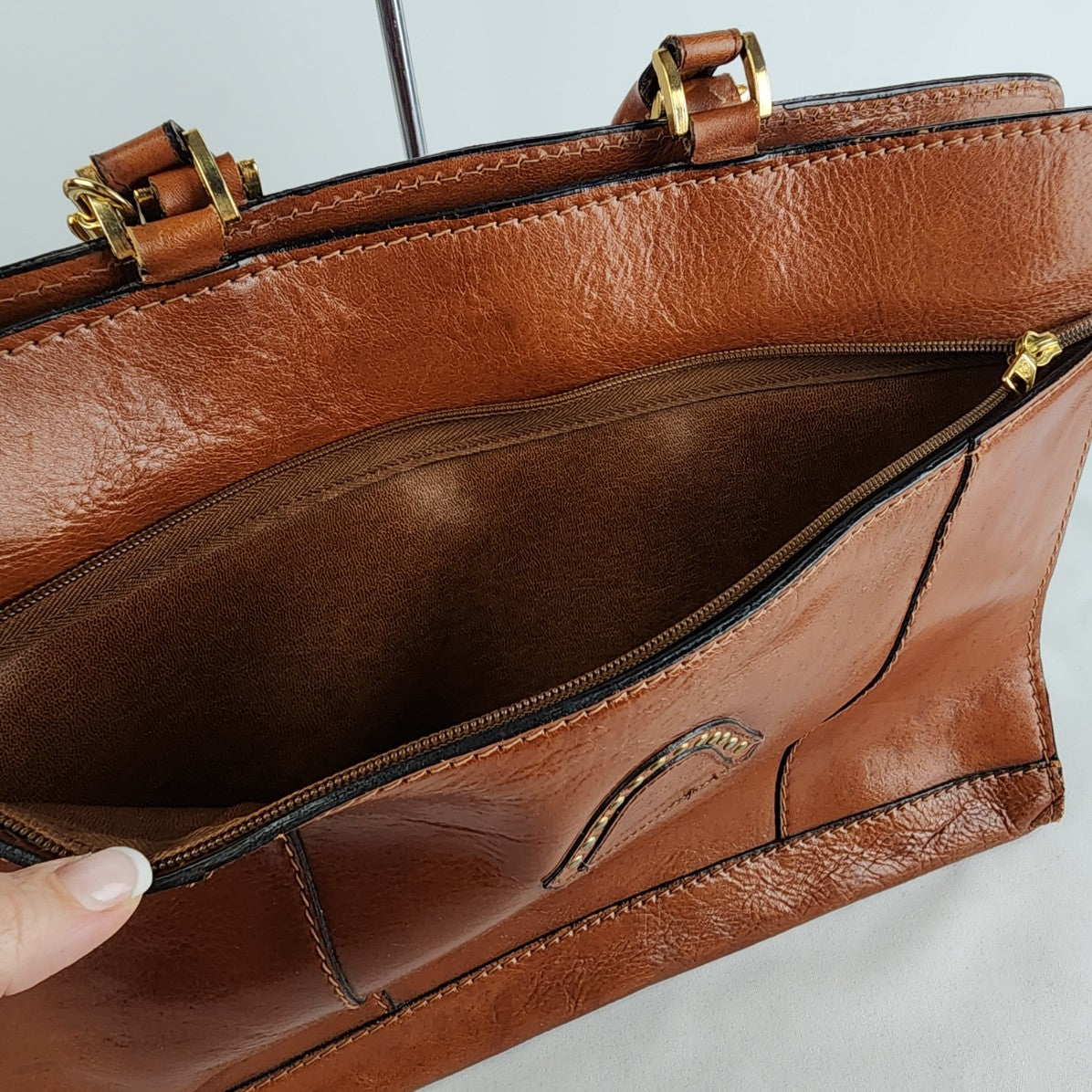 Vintage Innovare Brown Leather Briefcase