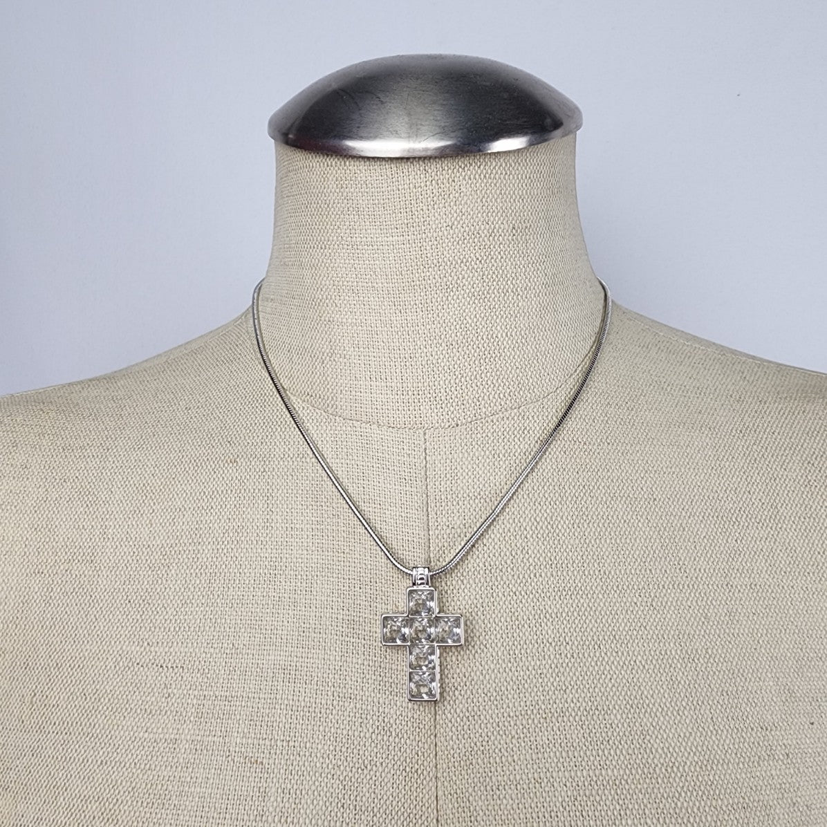 Swarovski Crystal Necklace with Cross Pendant