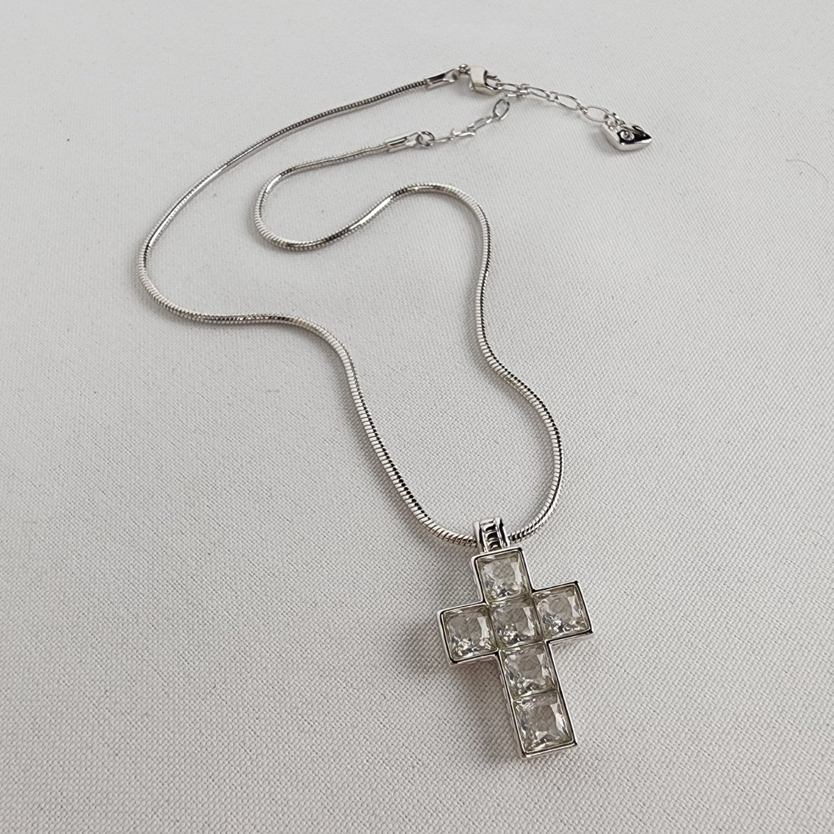 Swarovski Crystal Necklace with Cross Pendant