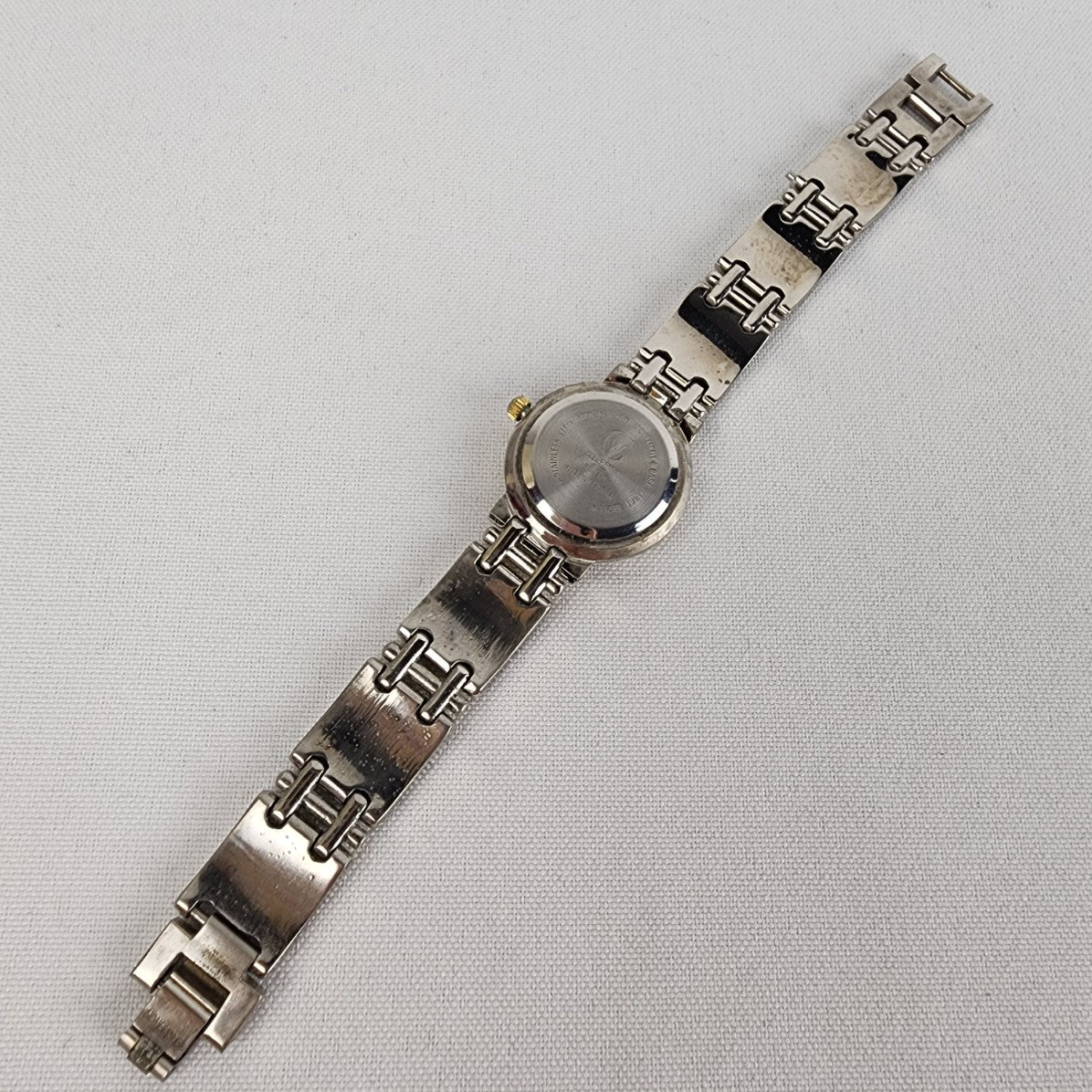 Vintage Celebrity Silver & Gold Link Watch